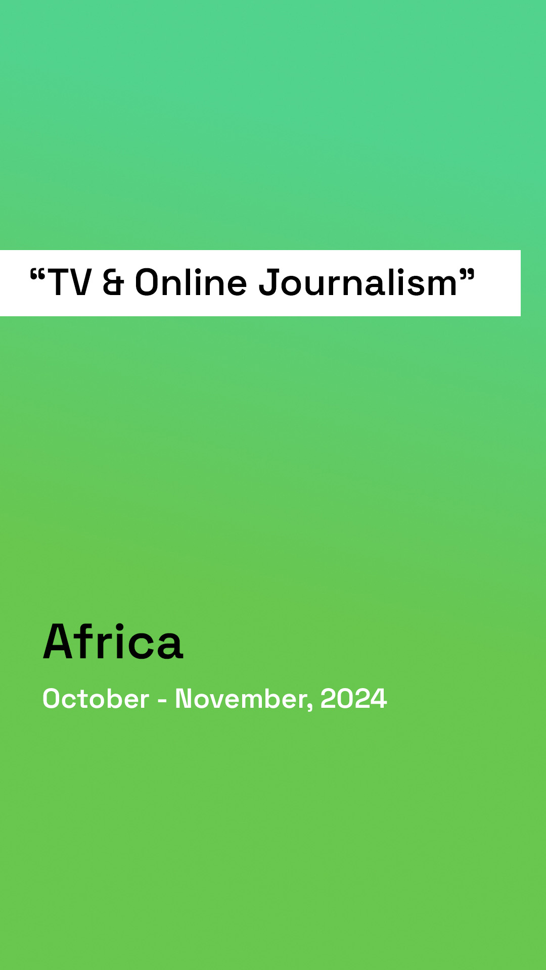 Video feedback poster